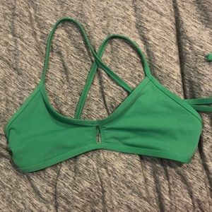 Green Jolyn swimsuit top, size XL